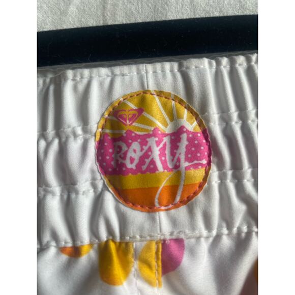 ROXY Board Shorts - White with Pink, Orange, Yellow Pattern - Size 13 - Picture 5 of 7